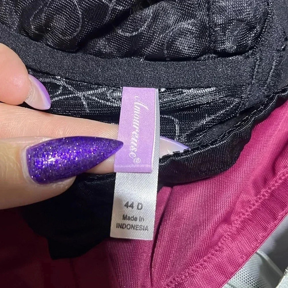 HSIA 4 PC Bra Bundle Underwire 44D Lacey Feminine - Picture 6 of 7